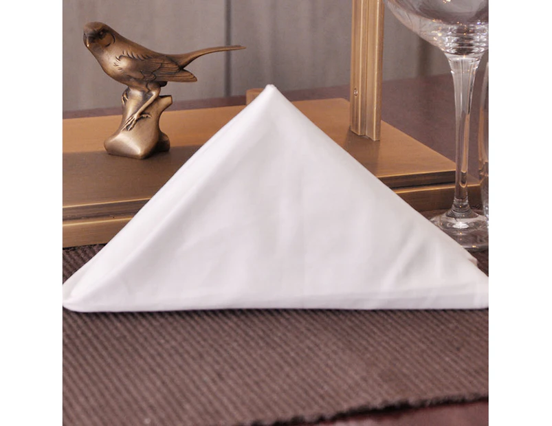 Western Napkin Wear-resistant Elegant Cotton Satin Table Napkins Soft Handkerchief Home Decor for Daily Life-50x50CM unique value