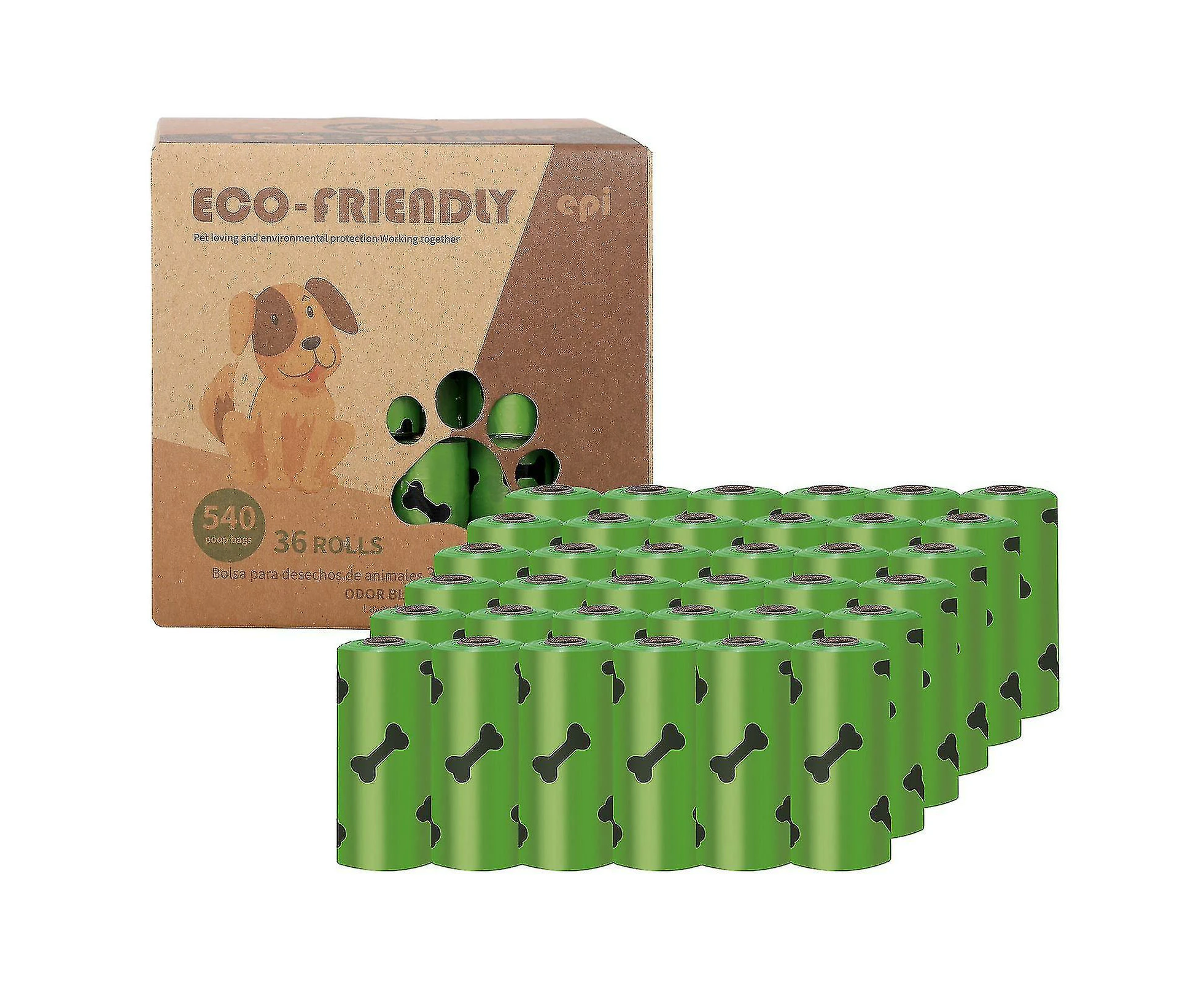 36 Rolls Dog Poo Bags 30% Thicker Biodegradable Dog Waste Bags, Eco-fr