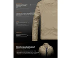 Men's Casual Jacket Outdoor Windbreaker Lightweight Flight Jackets-black