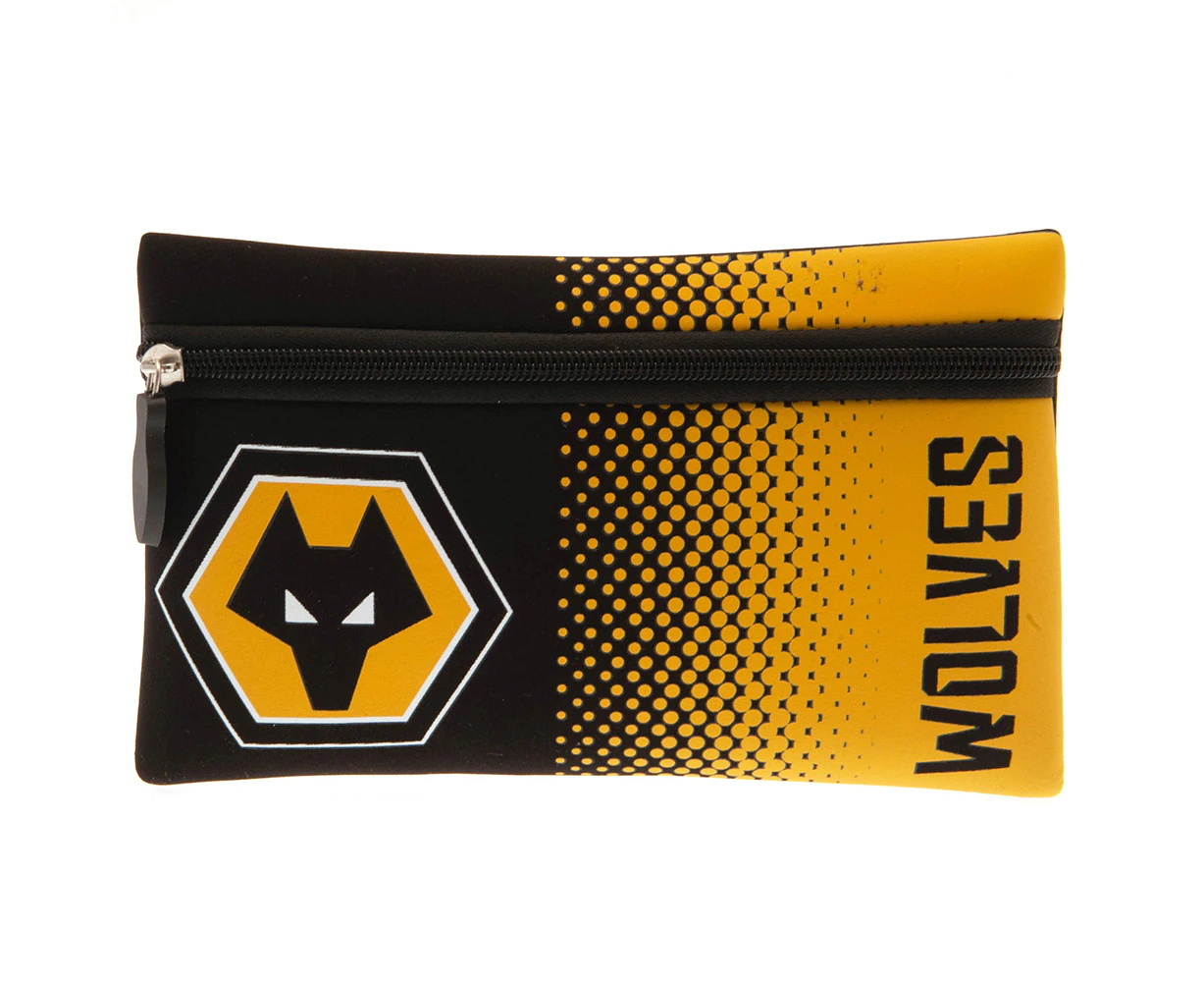 Wolverhampton Wanderers FC Dot Fade Pencil Case (Yellow/Black) - TA10661