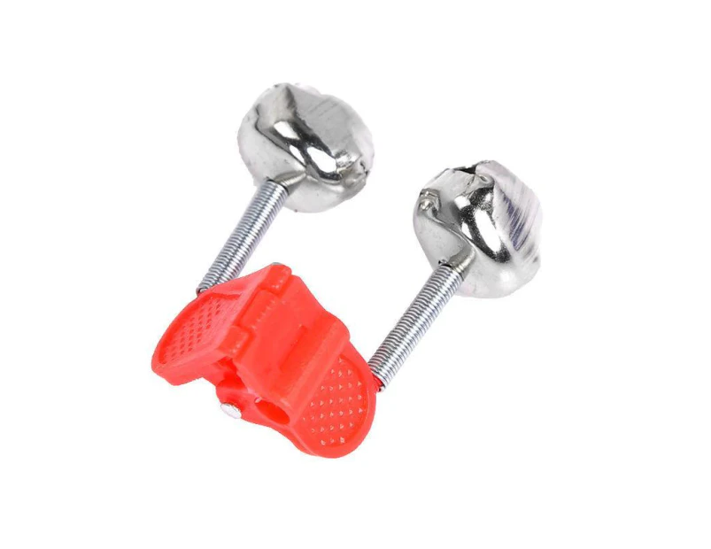 Up To 100PCS Best Bite Clip Fishing Alarm Bells Plastic Ring Double Rod Hot Red