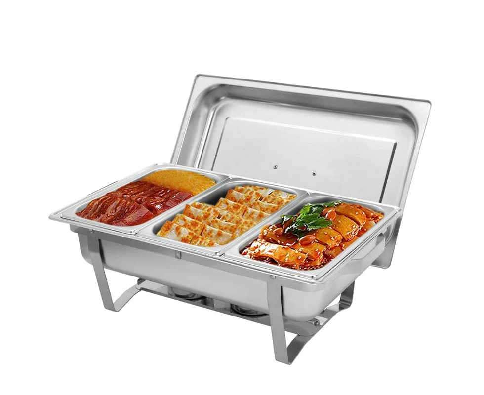 9L 304 Insulated Bain Marie Food Buffet Warmer Chafing Dish