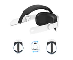 Head Strap Adjustable Headband Replacement Accessories Gaming Immersion VR Accessories Compatible with Meta Quest 3-White