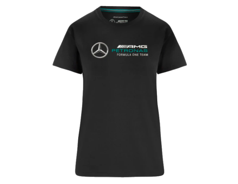 2023 Mercedes Large Logo Tee (Black) - Ladies