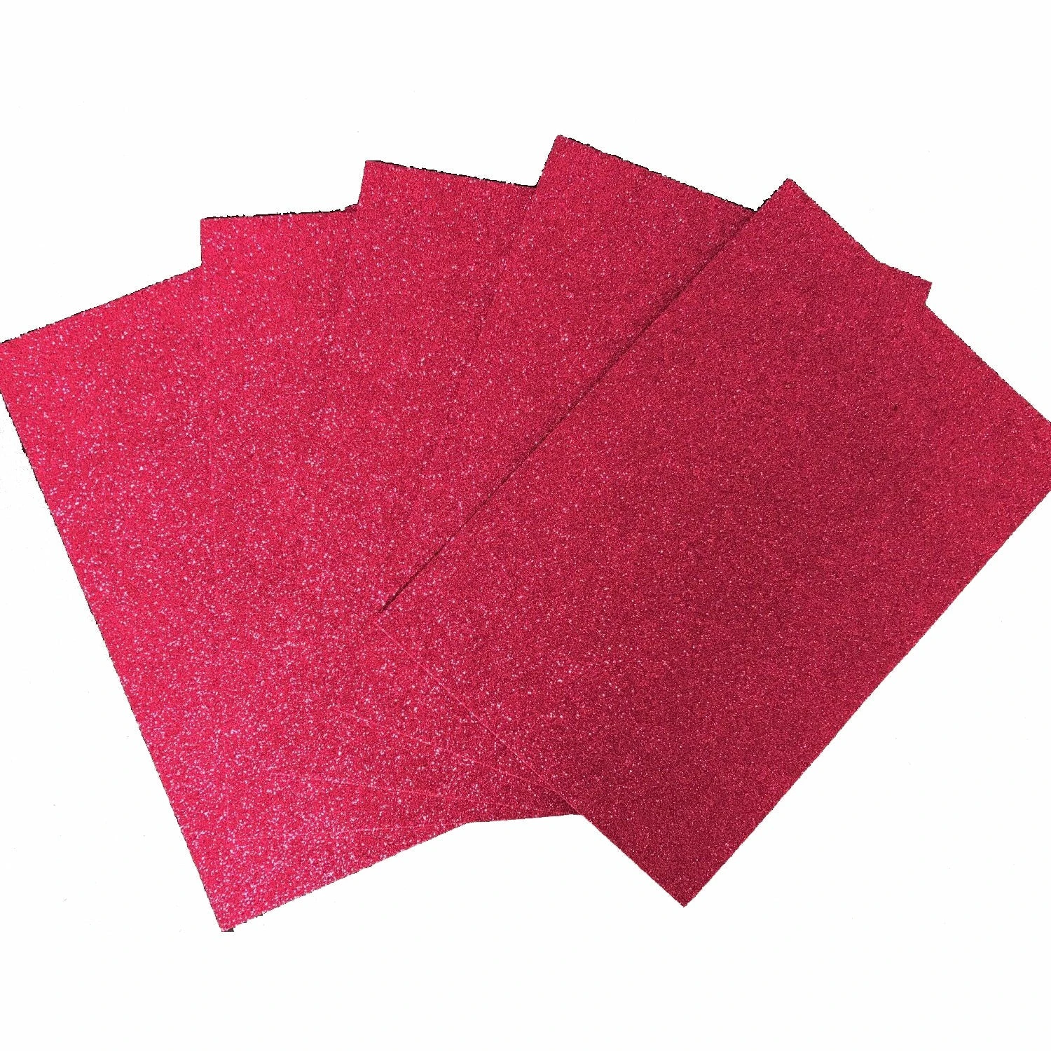 5 Sheets Eva Foam Glitter - Art & Craft & Diy 12 Assorted Colours 200mm X 295mm - Hot Pink