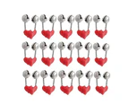 Up To 100PCS Best Bite Clip Fishing Alarm Bells Plastic Ring Double Rod Hot Red