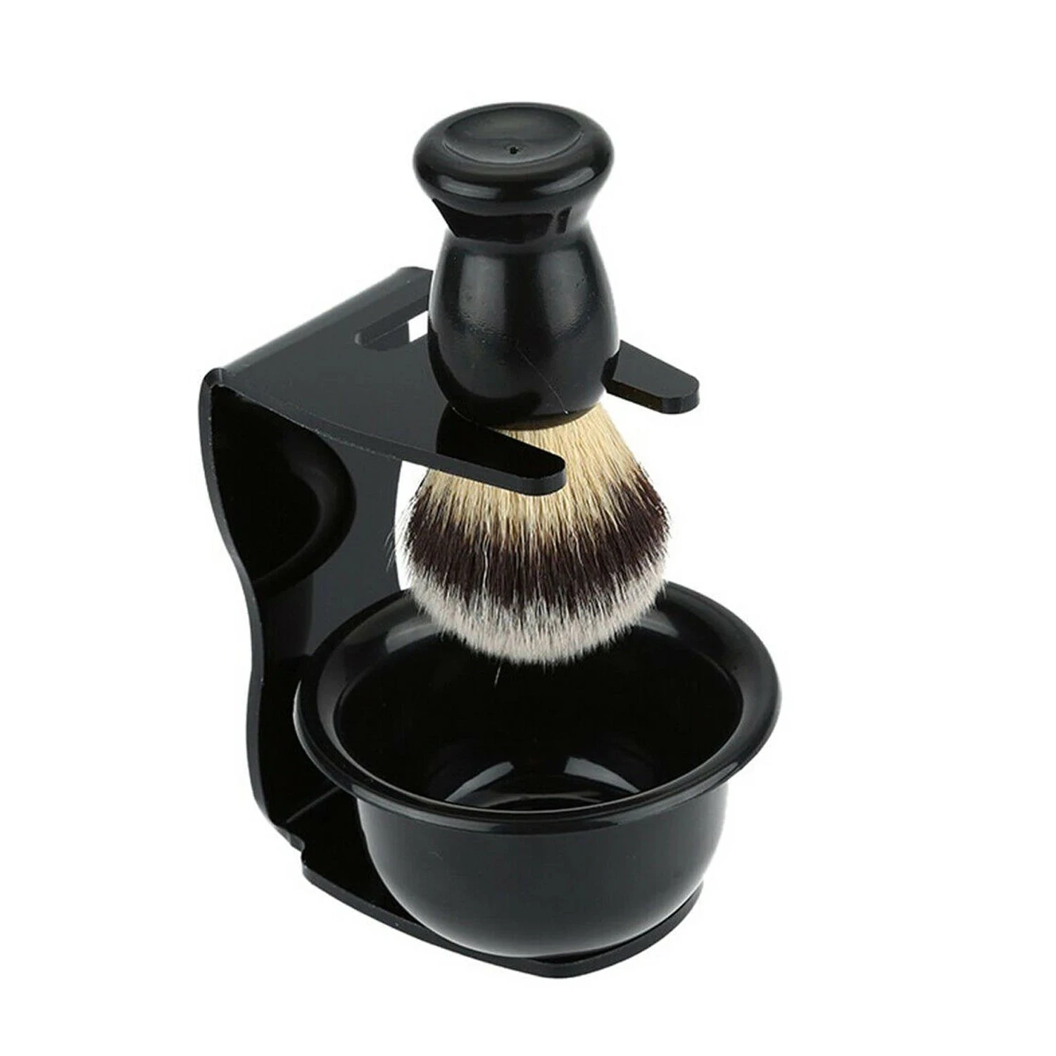 Men Shaving Brush Mug Cup Stand Shave Safety Razor Holder Rack Bowl Tool Set