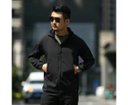 Jacket for Men, Waterproof and Windproof Outdoor Soft Jacket-black