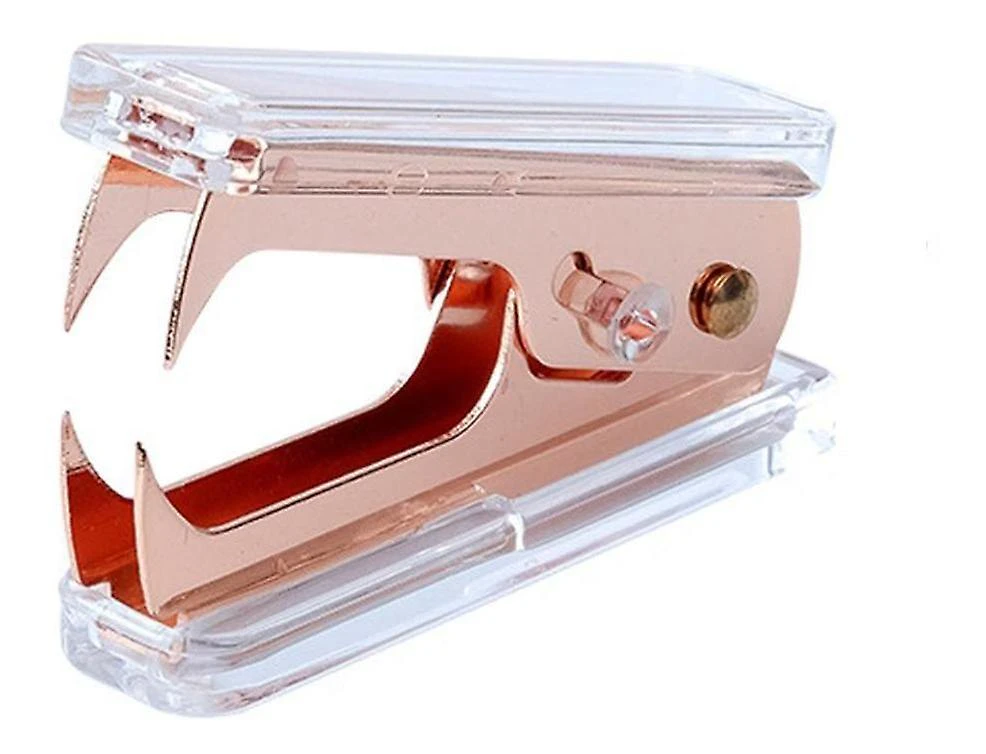 Acrylic Manual Stapler For Office Supplies, Clear Acrylic Staple Lifter Office Supplies (pink) (1pc)