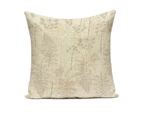 Summer Throw Pillow Covers Decorative Pillow Cases,Pattern of flowers and leaves,45*45CM Model 4