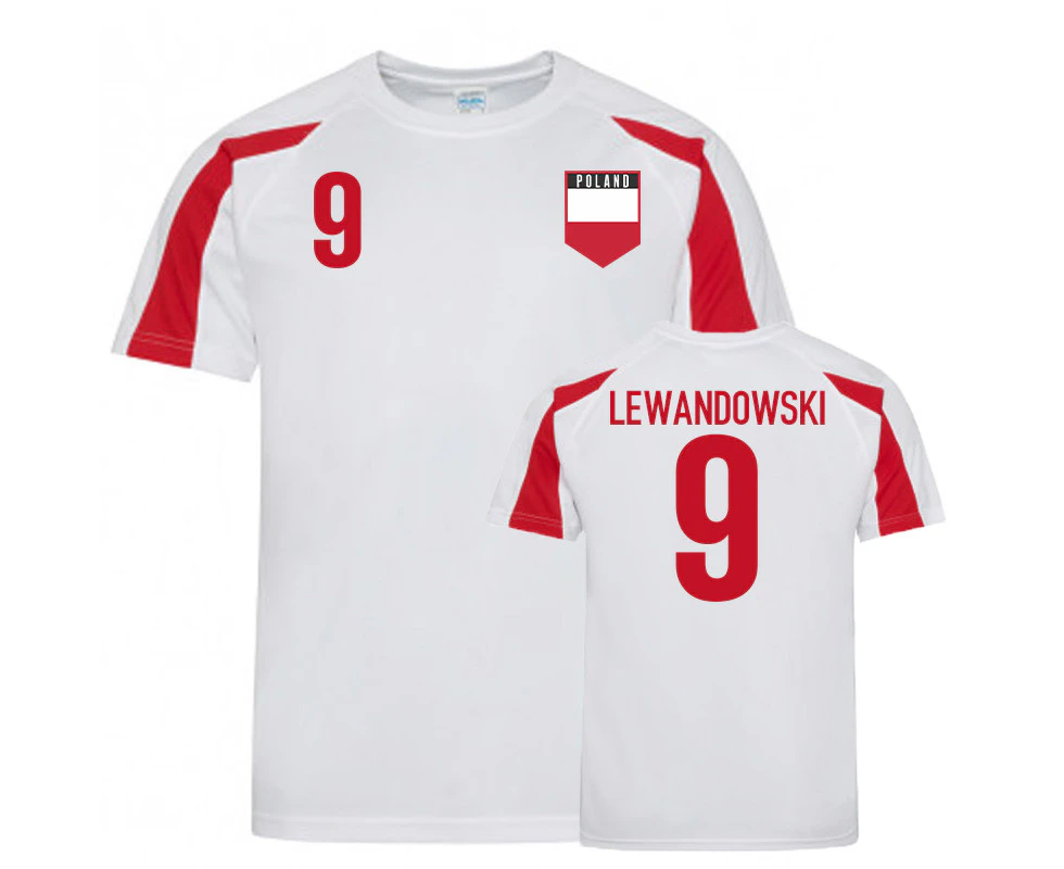 Poland Sports Training Jerseys (Lewandowski 9)