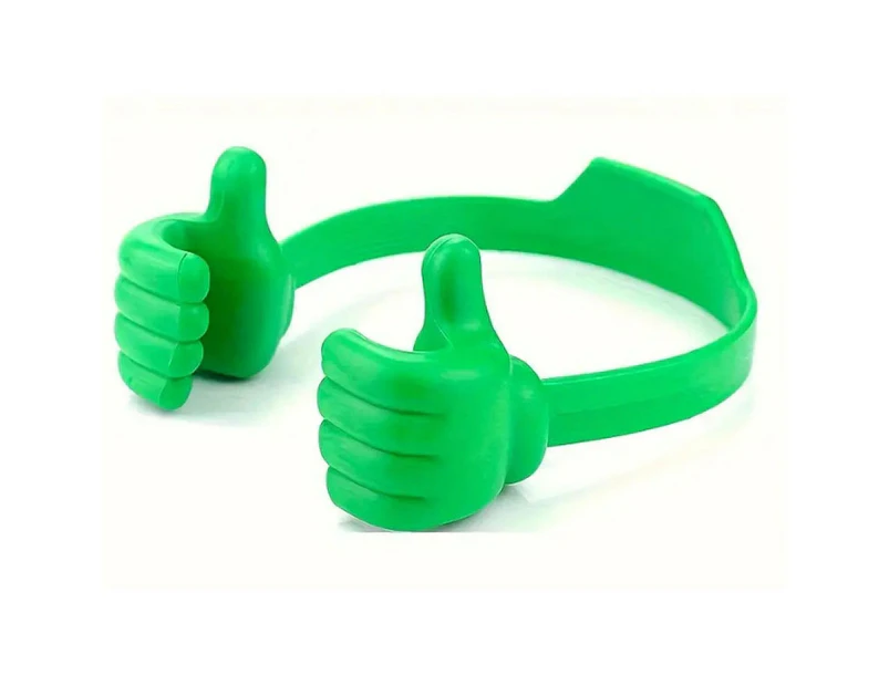 3PCS Thumbs Up Mobile Phone Stand Desktop Smartphone Stand$ Creative Stand Thumbs Mobile Stand Universal Adjustable Flexibility-Green