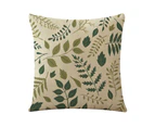 Throw Pillow Cover Floral Wildflower Romantic Blossom Nature Leaves Cozy Square Cushion Case（45*45CM） Model 2