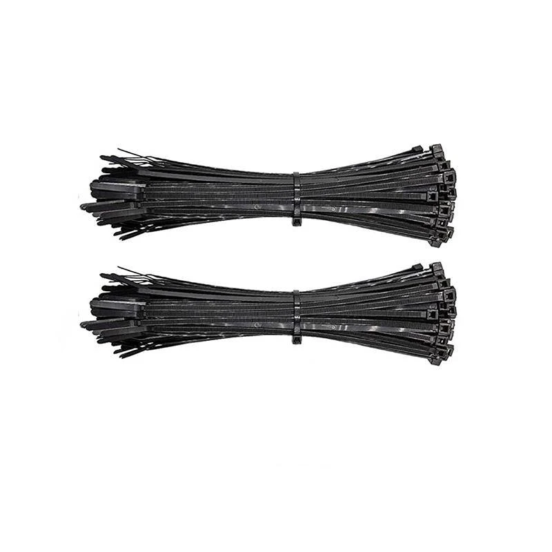 Cable Ties Zip 100PCS Nylon UV Stabilised Plastic Black