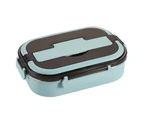 Lunch Container Water Can Be Heated Leak-proof Shock-proof Food-holder BPA-Free Hot Food Warmer Bento Box School Supply - Blue