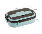 Lunch Container Water Can Be Heated Leak-proof Shock-proof Food-holder BPA-Free Hot Food Warmer Bento Box School Supply - Blue