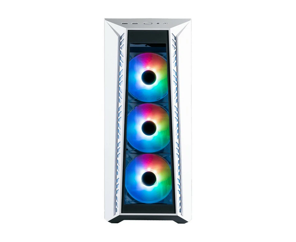 Cooler Master MB520-WGNN-S01 MasterBox MB520 White Tempered Glass Front Pane Mid Tower PC Case