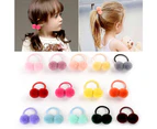 24 Pack Girls Headbands Fur Ball Fluffy Ponytail Women Girls Kids Hair Accessories