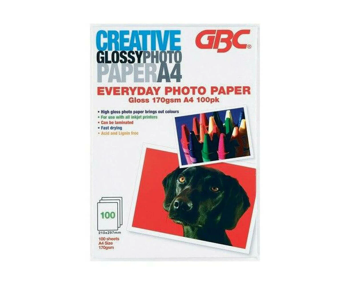 GBC High Gloss Everyday Photo Paper A4 (100pk)