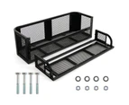 Costway HD Steel Rear ATV Cargo Basket Rack Mesh Surface Luggage Carrier Universal Storage Rack Outdoor Black