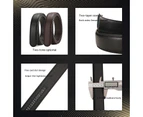 Slide Ratchet Men's Belt Genuine Leather Dress Belts for men-Black