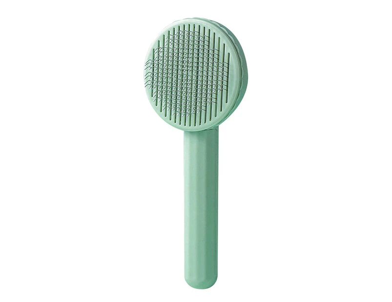Green Hair Remover Pet Brush for Dog Cat Grooming Tool Self Cleaning Slicker Comb