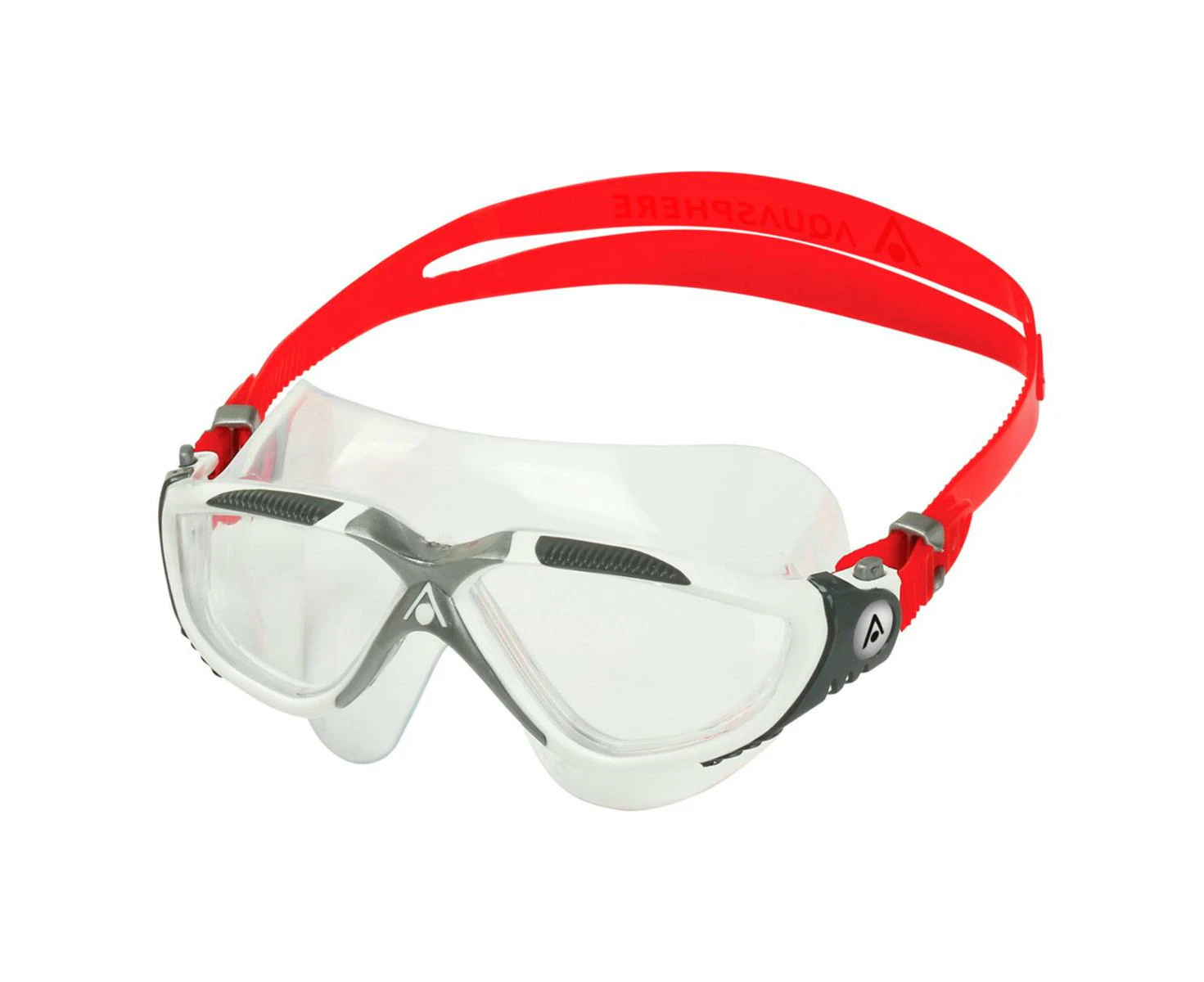 Aqua Sphere Vista Clear Lens Goggles - White/ Red