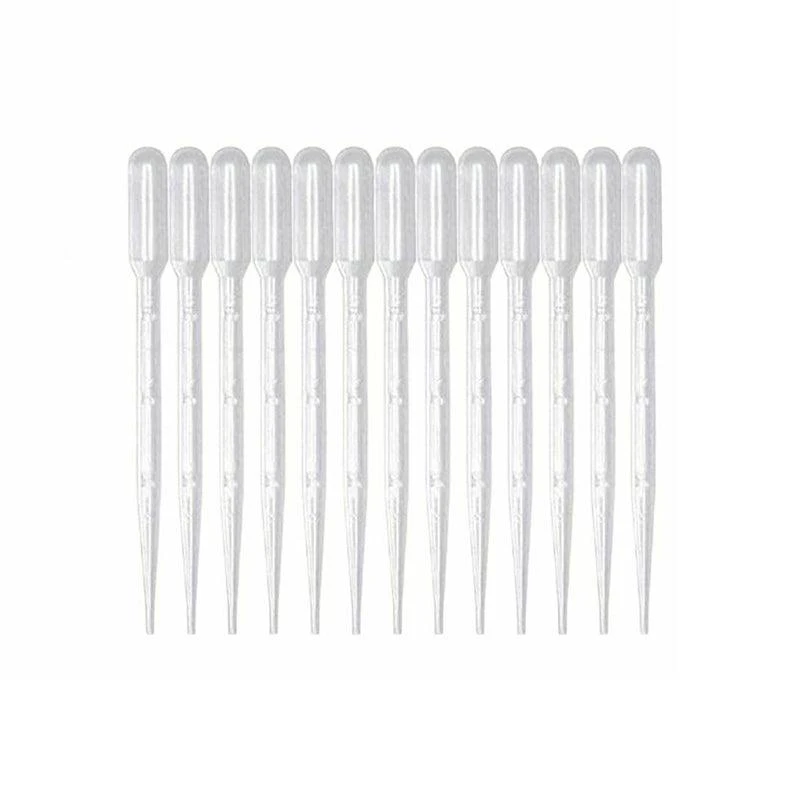 100X 3ml Disposable Graduated Plastic Pipettes for Liquid Transfer