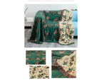 Throw blanket for couch sofa soft blankets cozy blanket suitable for armchairs, sofas and beds-Green