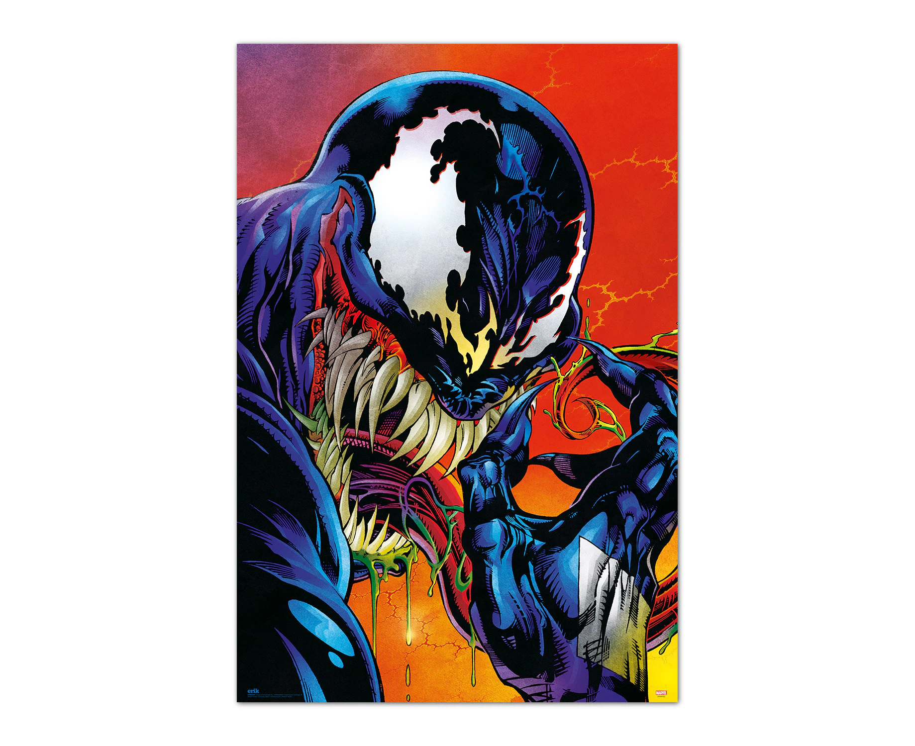 Marvel Venom Poster - 35.8 x 24.2 inches / 91 x 61.5 cm - Venom Comicbook - Shipped Rolled Up - Cool Posters - Art Poster - Posters & Prints - Wal - MKTPs