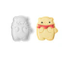 Sugarcraft Mould Plastic Christmas Bear Shape 3D Cartoon Bakeware Tools Safe - Bear E