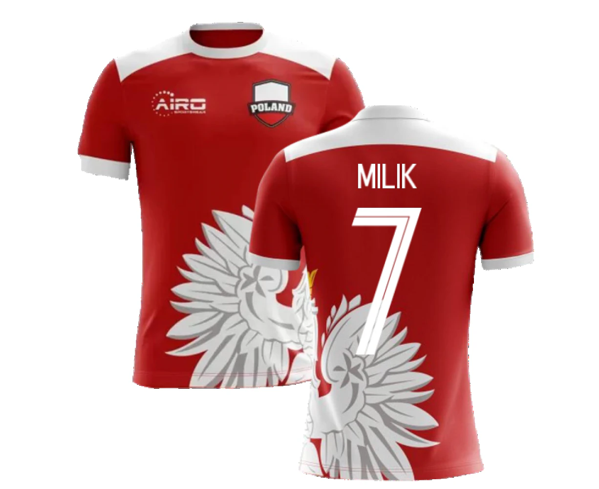 2023-2024 Poland Away Concept Football Shirt (Milik 7) - Kids