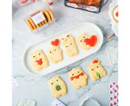 Sugarcraft Mould Plastic Christmas Bear Shape 3D Cartoon Bakeware Tools Safe - Bear E