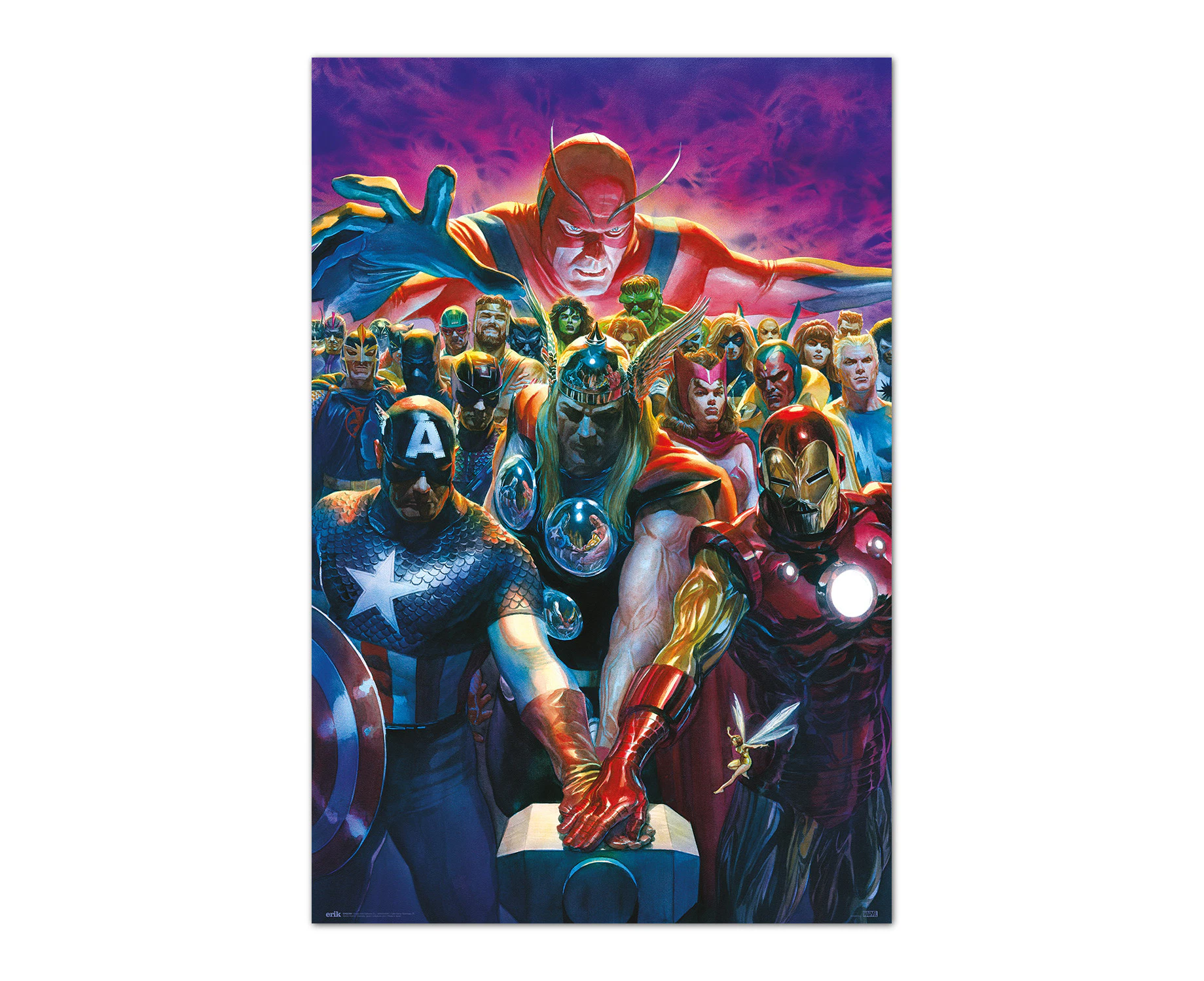 Marvel Avengers By Alex Ross Poster - 35.8 x 24.2 inches / 91 x 61.5 cm - Shipped Rolled Up - Cool Posters - Art Poster - Posters & Prints - Wall  - MKTPs