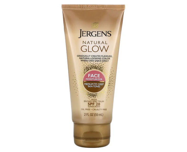 Natural Glow, Face Moisturizer, SPF 20, Medium to Deep Skin Tones, 2 fl oz (59 ml)