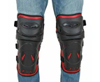 RIDERACT® Adult’s Knee Protectors SafeMode-v1 Red Knee Guards Biker Gear