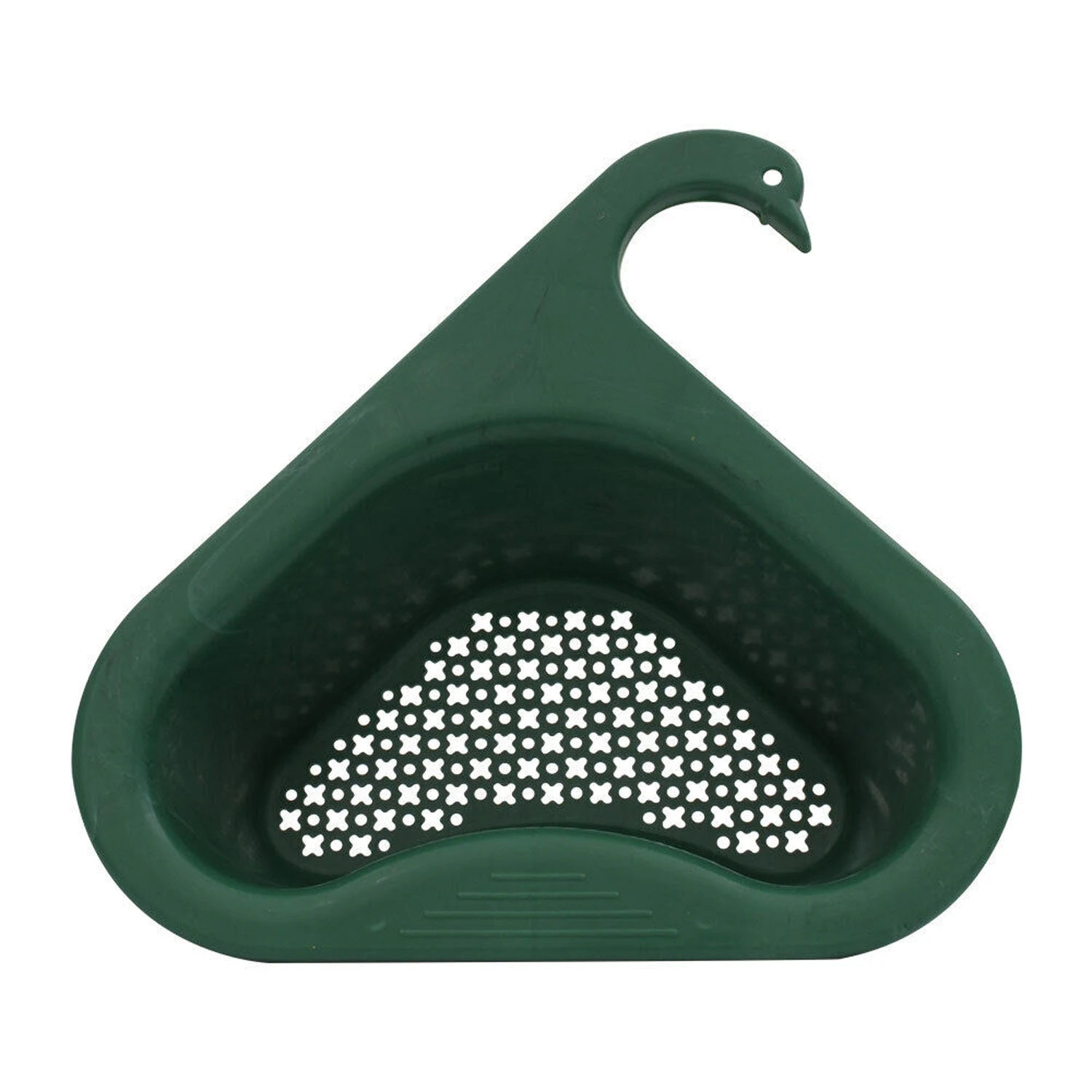 Kitchen Sink Drain Basket Swan Drain Rack - Green