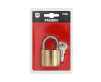 20/30/38/50MM Heavy Duty Brass Padlock Steel Shackle Luggag Security Lock 3 keys