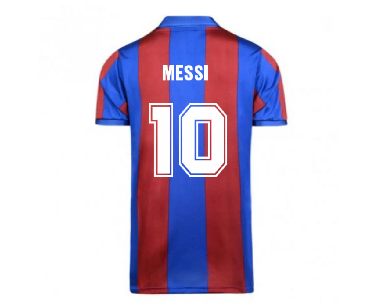 Score Draw Barcelona 1982 Home Shirt (MESSI 10)