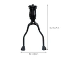 1pc Double Leg MTB Holder Bike Kickstand Parking Rack Mountain Bike Support Side Kick Stand Foot Brace (Black)