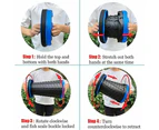 （Black）Portable Retractable Telescopic Folding Stool Seat Camping Fishing Travel Chairs