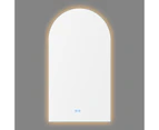 Bluetooth Music Arched Bathroom Mirror LED Lighting Backlit Dimmable Defogger Vanity Mirror Decorative Mirror