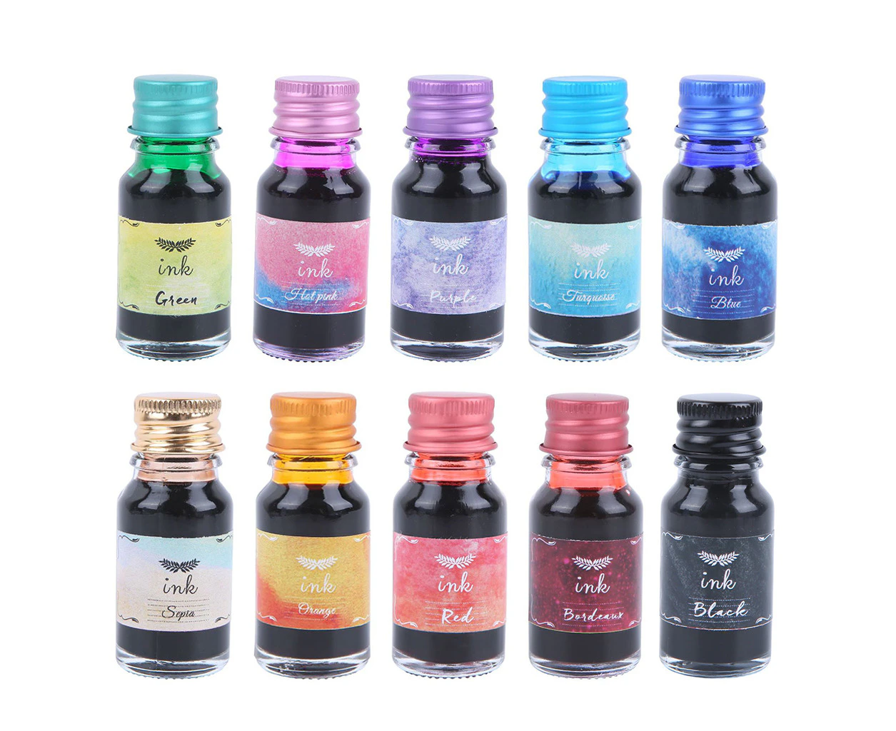 Colorful Drawing Ink Calligraphy Dip Pen Ink for Beginner llustration Drawing