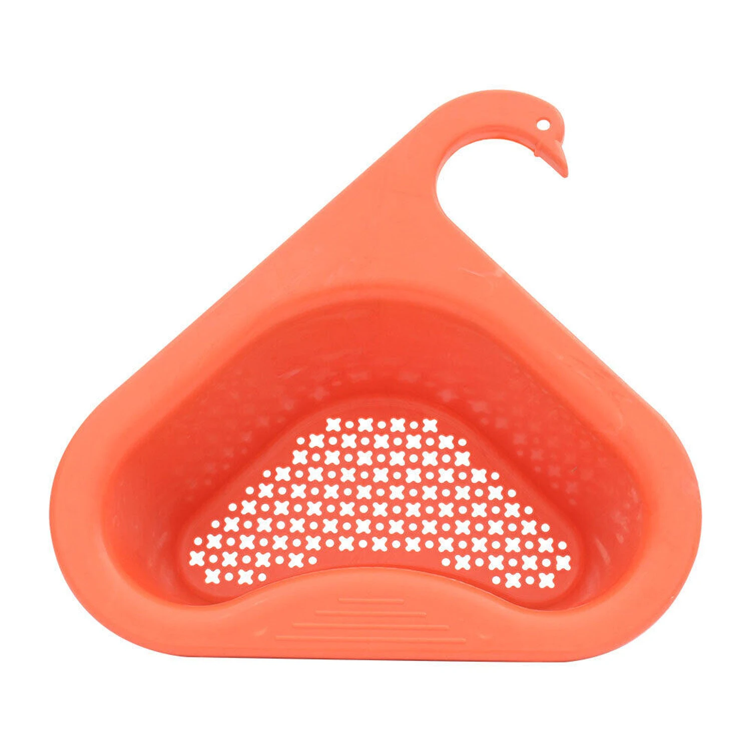 Kitchen Sink Drain Basket Swan Drain Rack - Orange