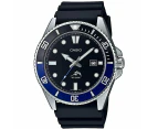 Casio Duro Marlin Silver/Black Blue Men's 200m Analog Divers Watch MDV 106B 1A1