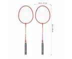 1 Set Adults Badminton Rackets with Balls Badminton Training Outdoor Sports Kit