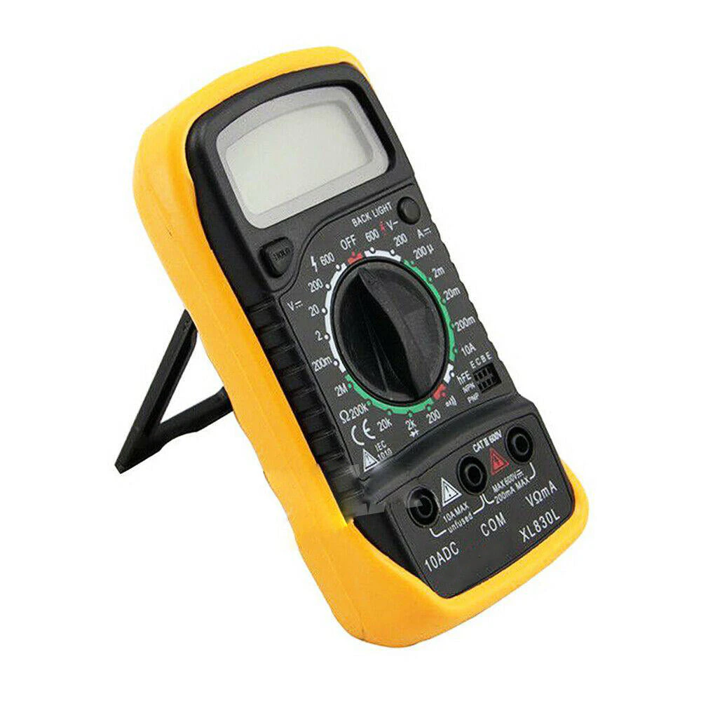 XL830L Ohmmeter Digital Multimeter Tester Ammeter Volt Meter Yellow