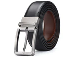 Men's Genuine Leather Dress Belt, Classic Designs for Work Business and Casual-2 #