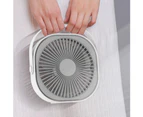 6inch Portable USB Recharging 3 Speeds Desktop Mini Cooling Fan for Home Office - Blue