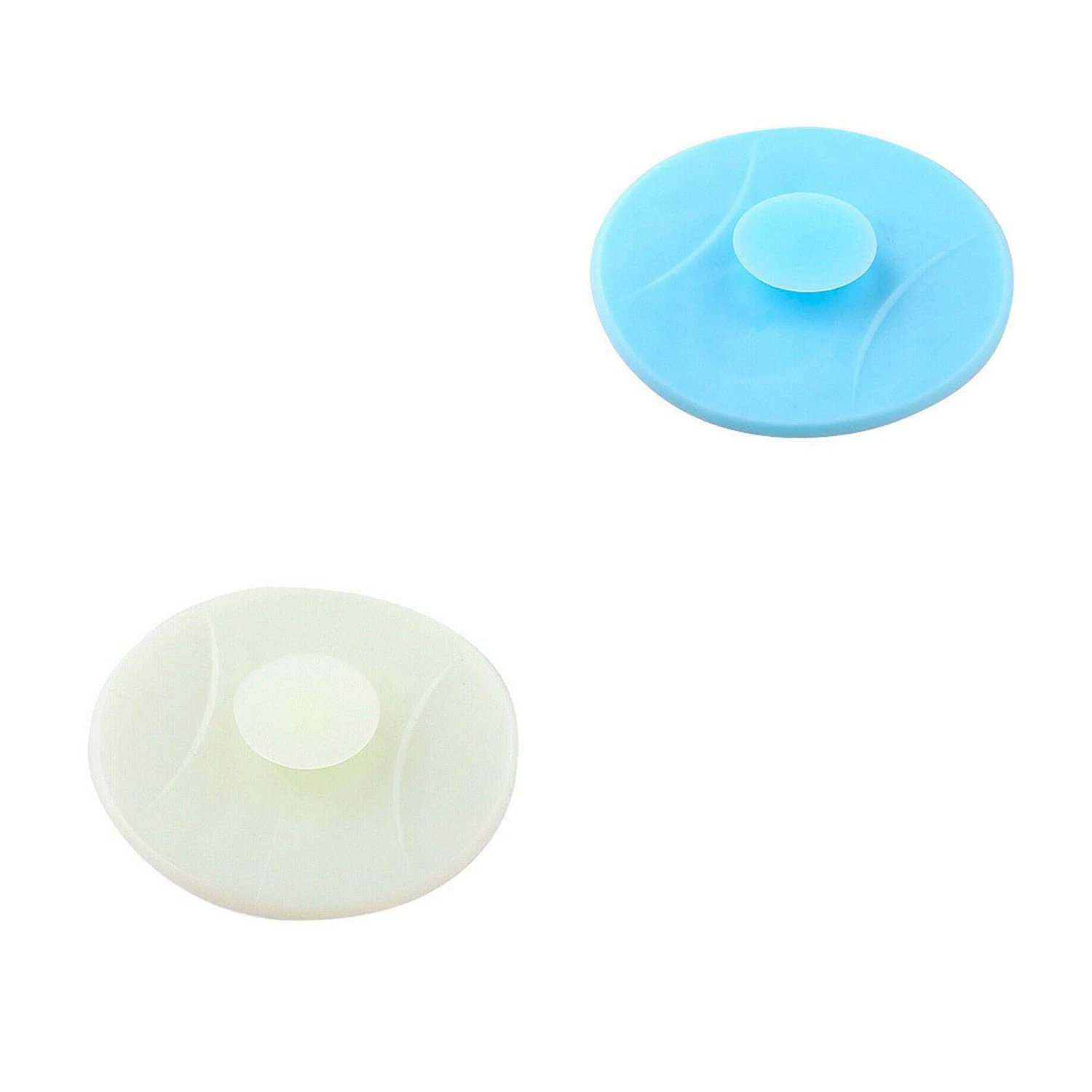 2X Universal Floor Plug Bathroom Kitchen Bath Tub Sink plastic Water Stopper - Beige x1 Bluex1